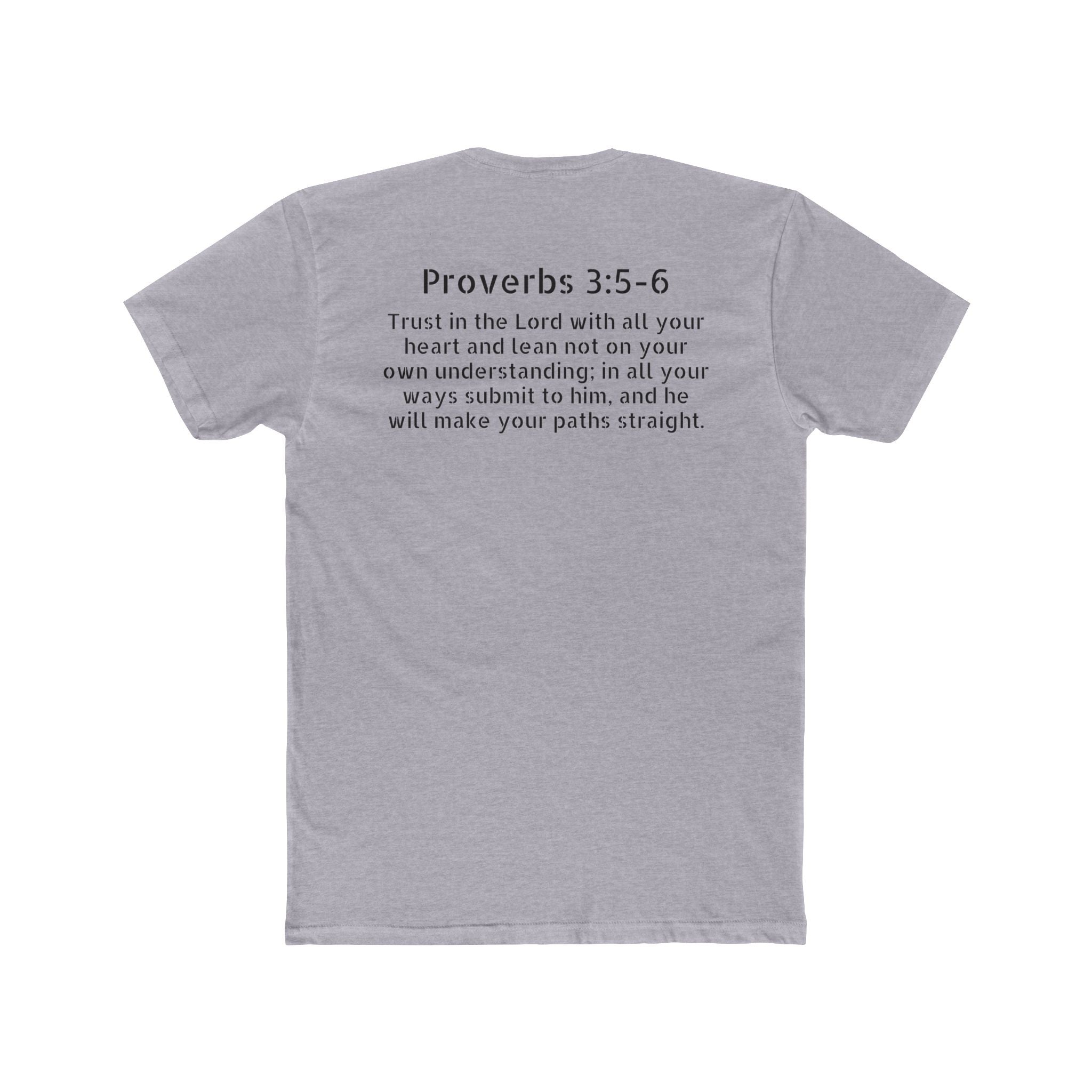 Proverbs 3:5-6 Scripture Tee — 'Ask Me About Proverbs 3:5-6' Christian T-Shirt