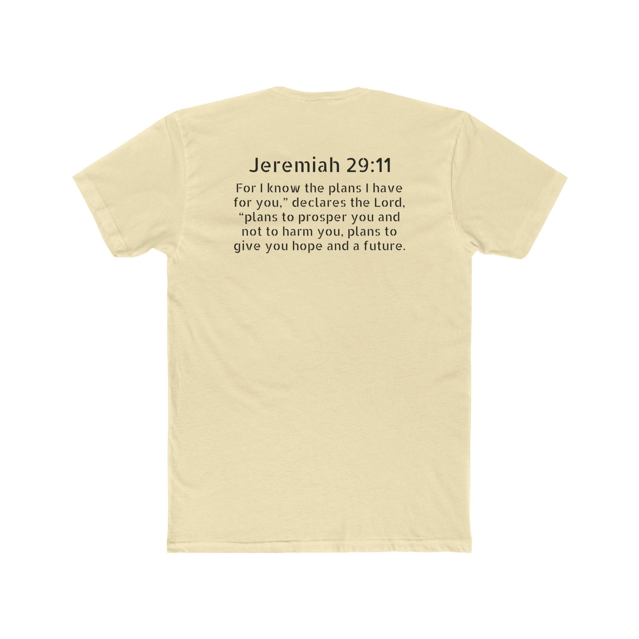Jeremiah 29:11 Tee — "Plans to Prosper" Christian Crew
