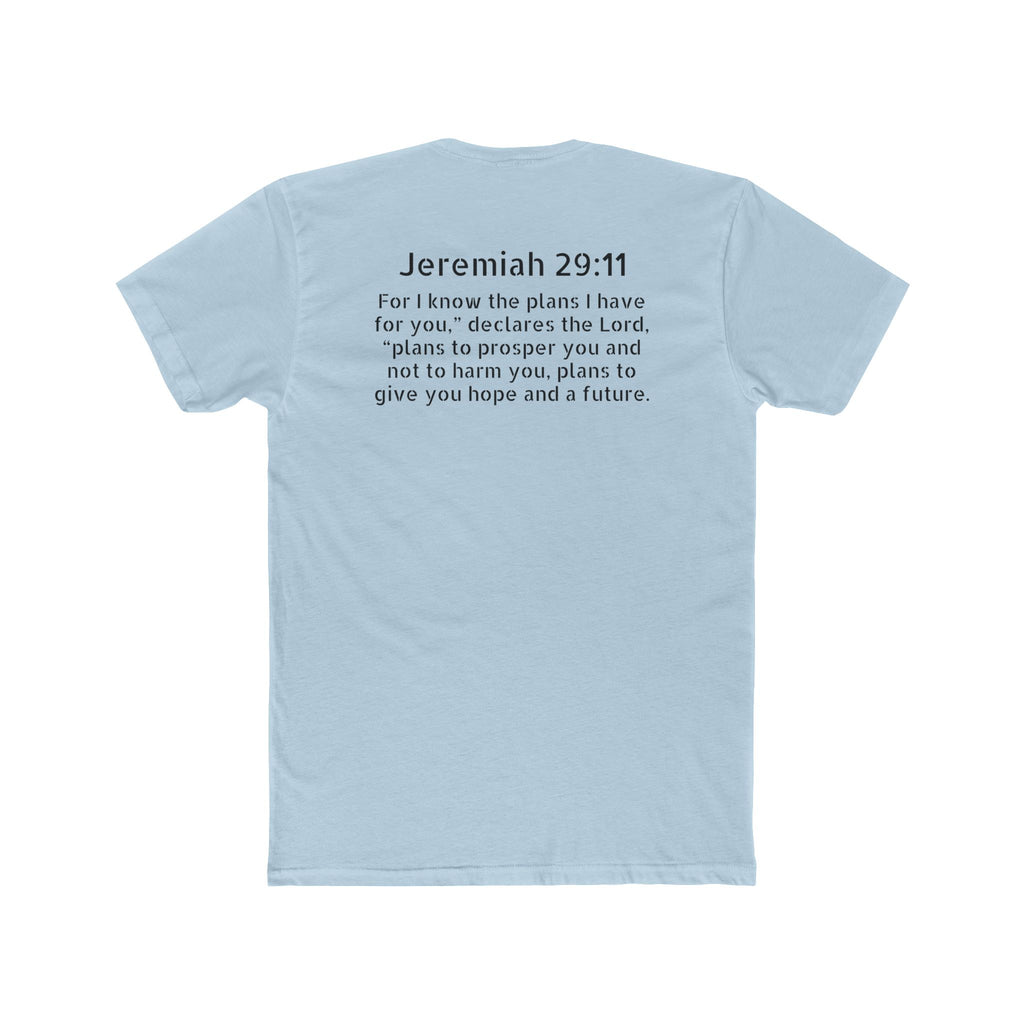 Jeremiah 29:11 Tee — "Plans to Prosper" Christian Crew