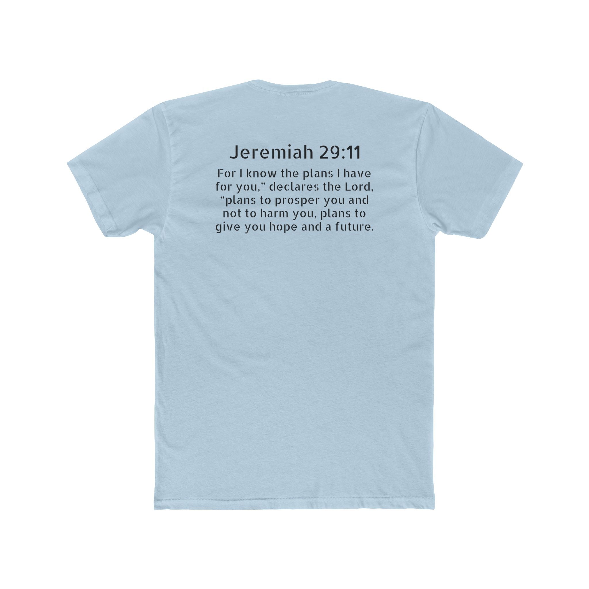 Jeremiah 29:11 Tee — "Plans to Prosper" Christian Crew