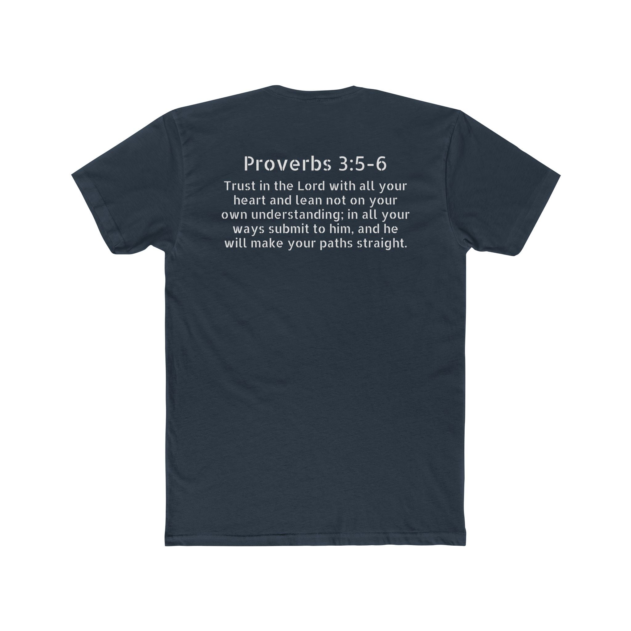 Proverbs 3:5-6 Scripture Tee — 'Ask Me About Proverbs 3:5-6' Christian T-Shirt