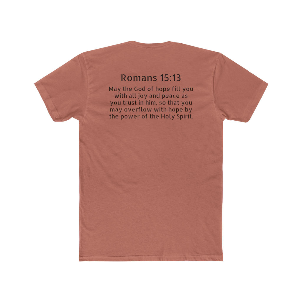 Romans 15:13 Tee — “Joy and Peace” Christian Crew