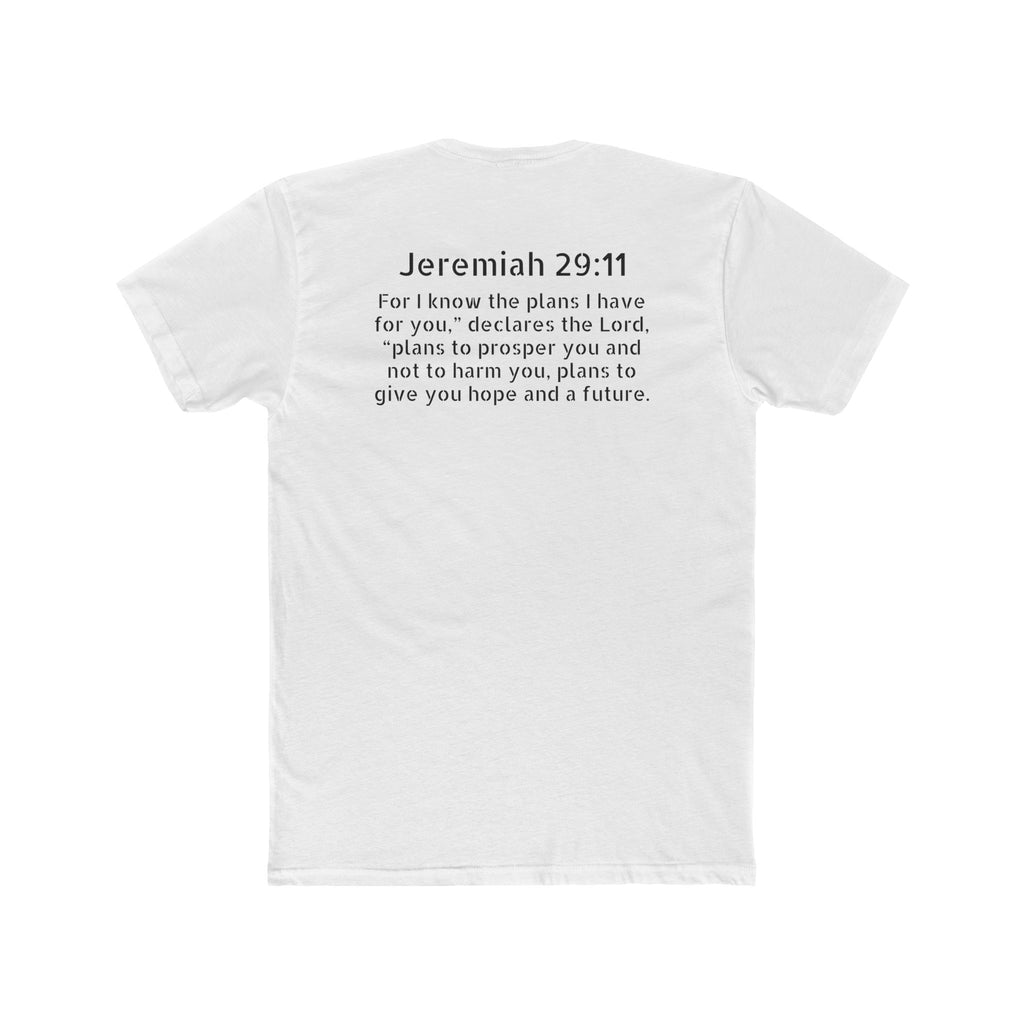 Jeremiah 29:11 Tee — "Plans to Prosper" Christian Crew