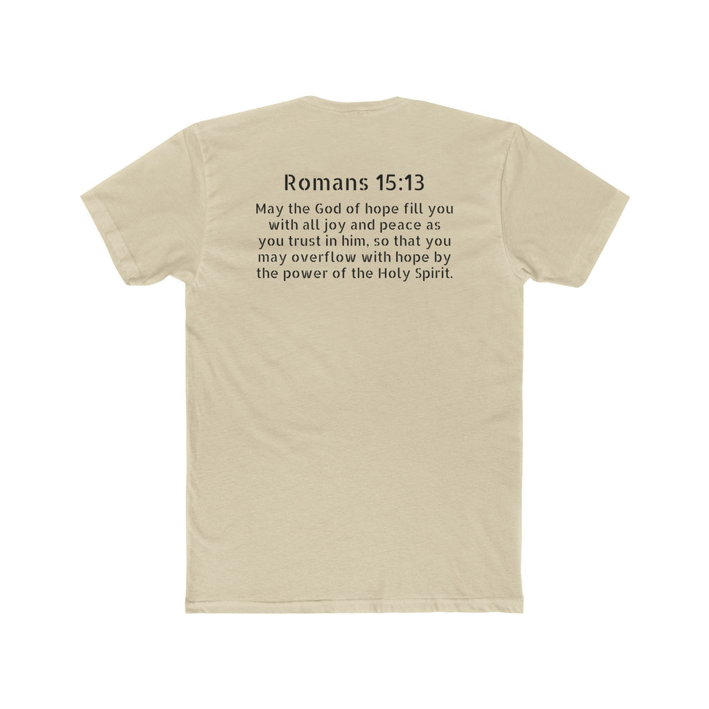 Romans 15:13 Tee — “Joy and Peace” Christian Crew