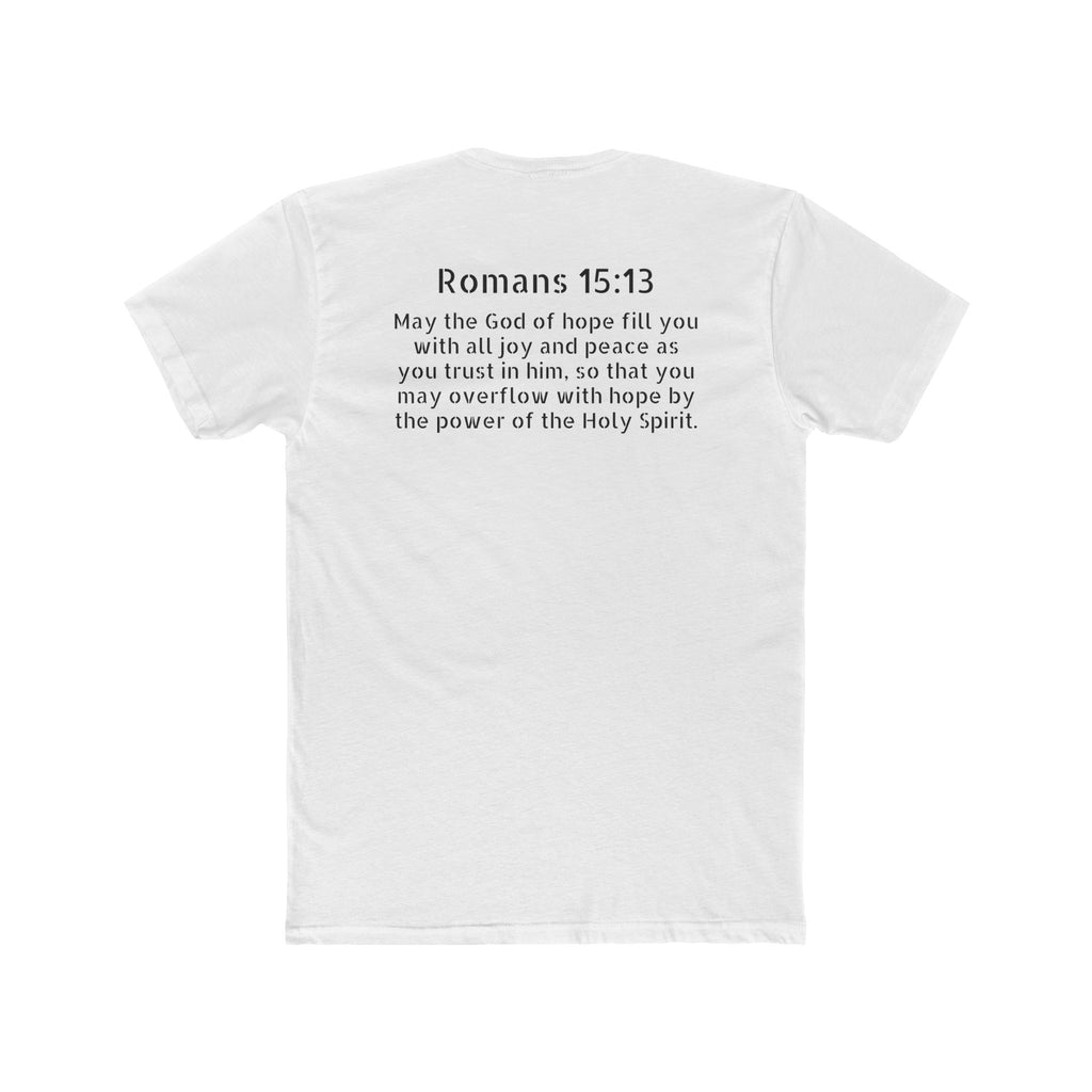 Romans 15:13 Tee — “Joy and Peace” Christian Crew