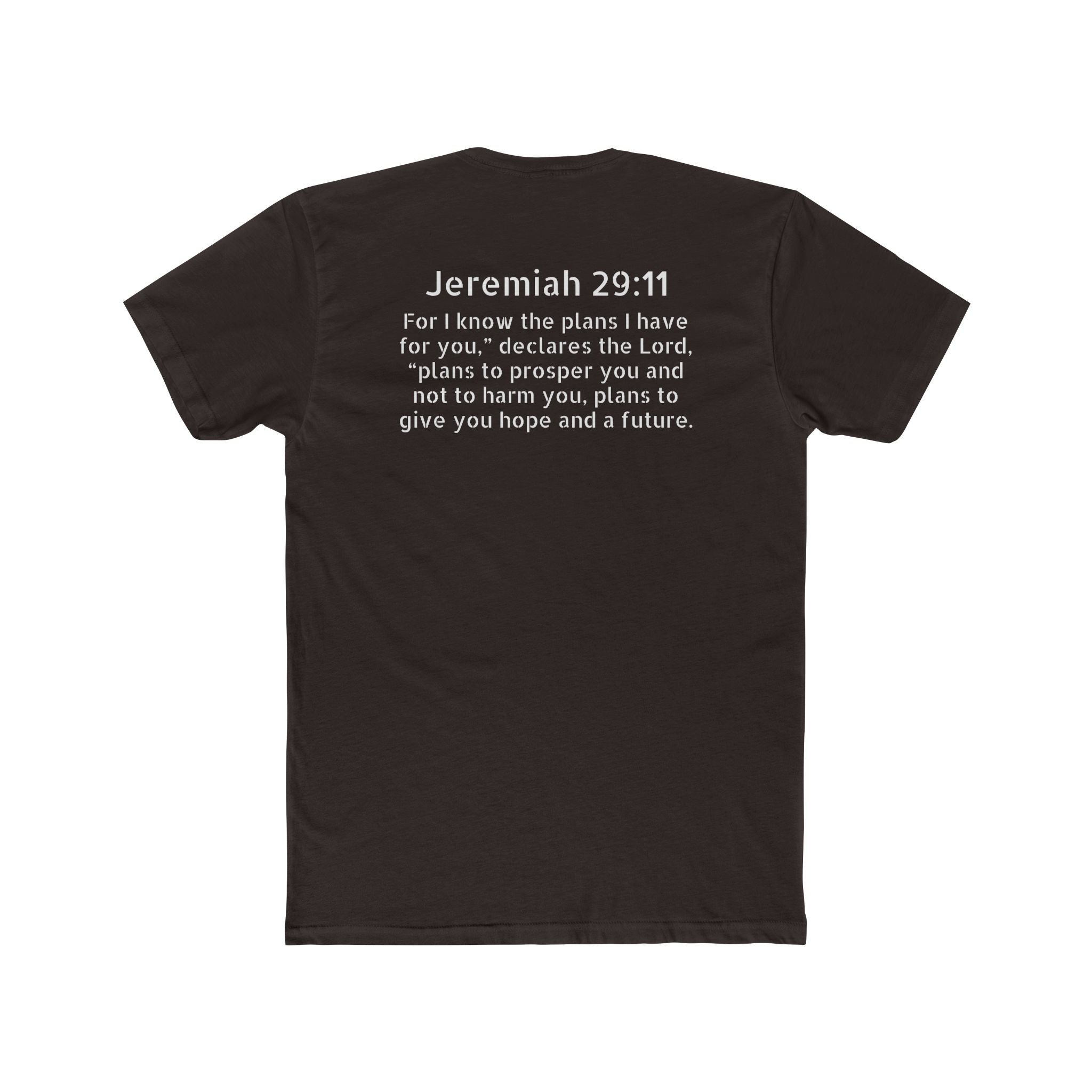 Jeremiah 29:11 Tee — "Plans to Prosper" Christian Crew