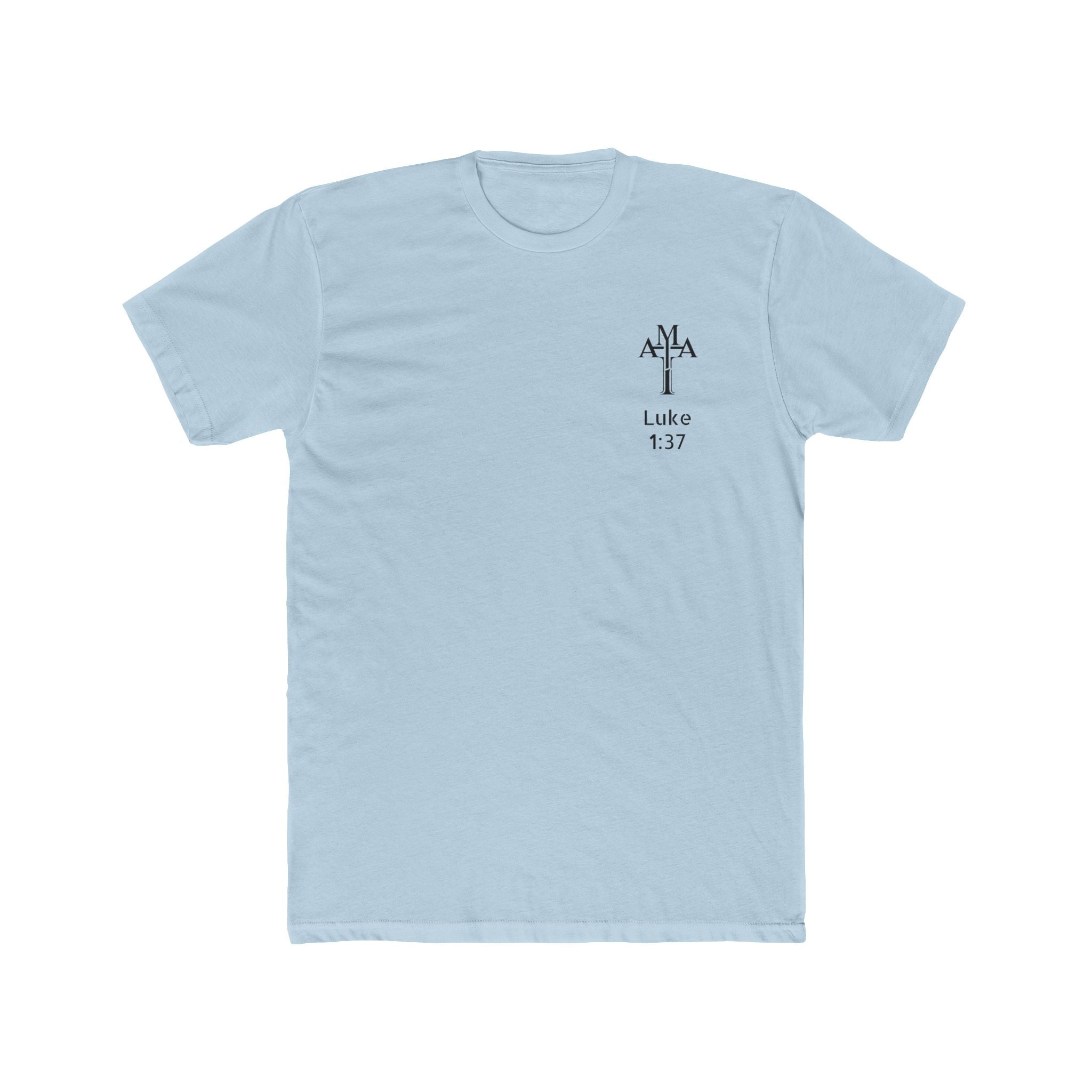 Luke 1:37 Tee — “Nothing Is Impossible” Christian Crew