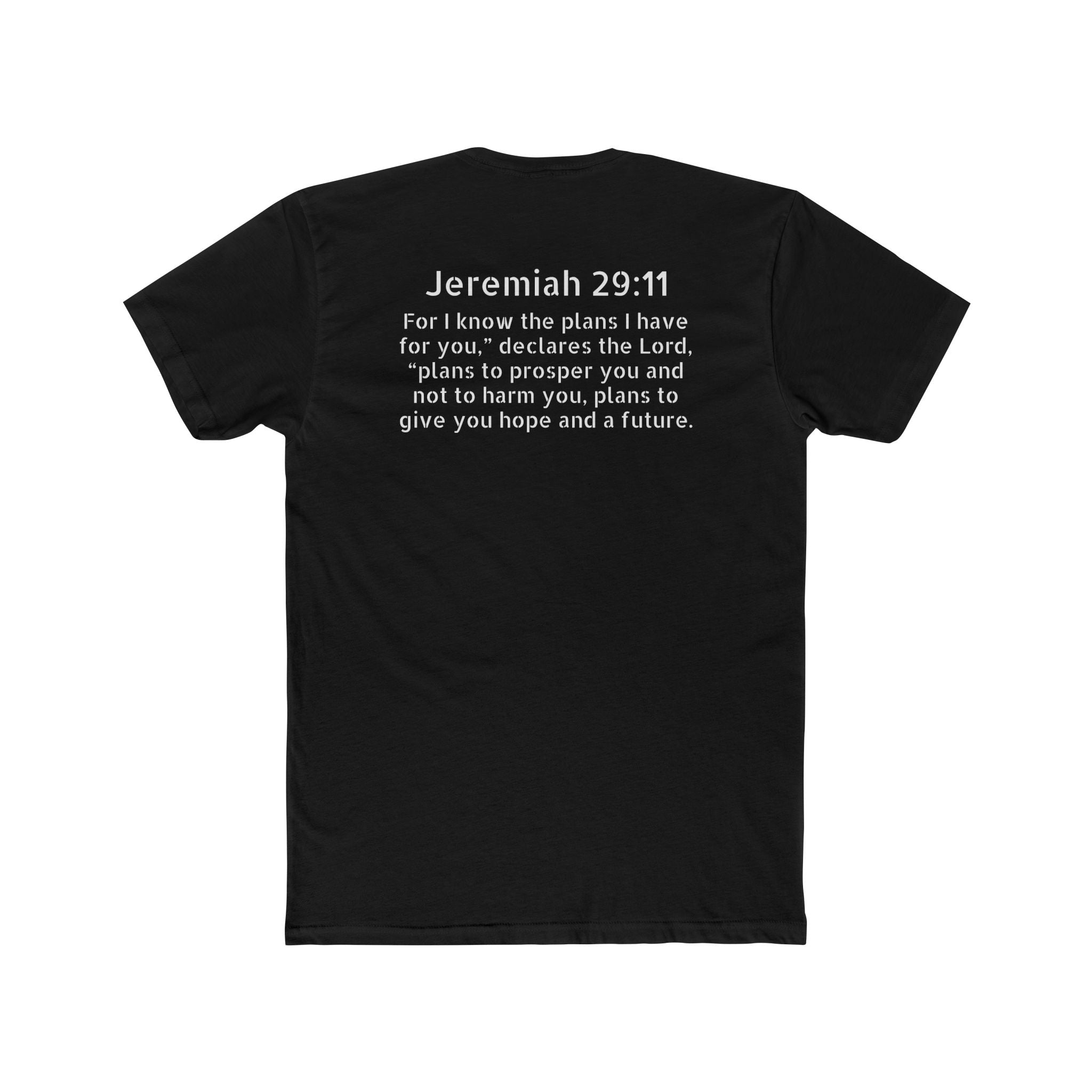 Jeremiah 29:11 Tee — "Plans to Prosper" Christian Crew