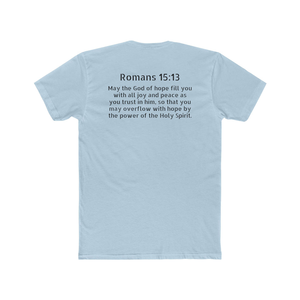 Romans 15:13 Tee — “Joy and Peace” Christian Crew